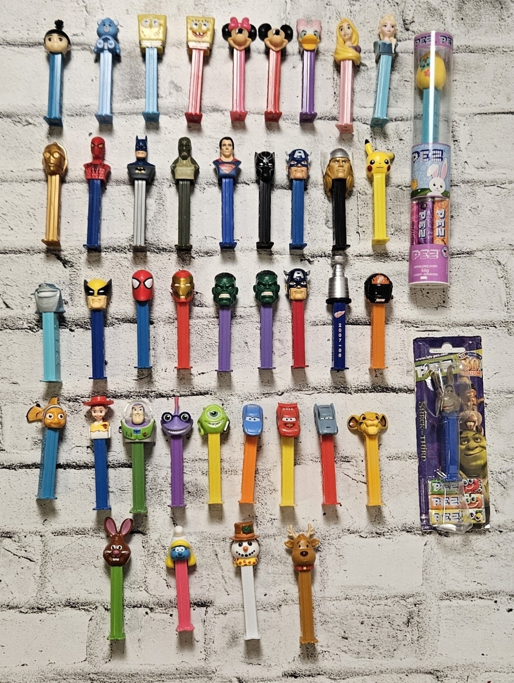 PEZ Dispenser Lot 49 Disney Marvel DC Pixar Pokemon Mixed Characters